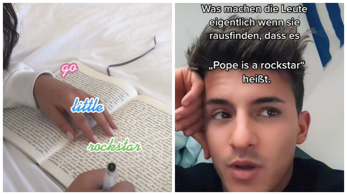 "Go little rockstar" oder "Pope is a rockstar" - egal, TikTok liebt den Trend.