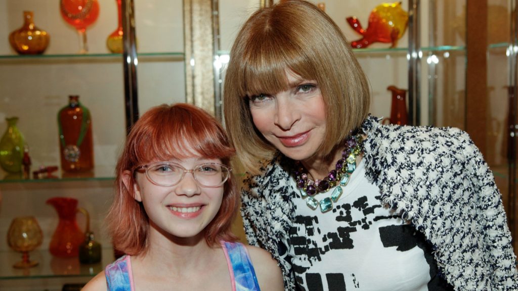 Mini-Bloggerin Tavi Gevinson mit "Vogue"-Chefin Anna Wintour bei einem New Yorker Event, September 2010