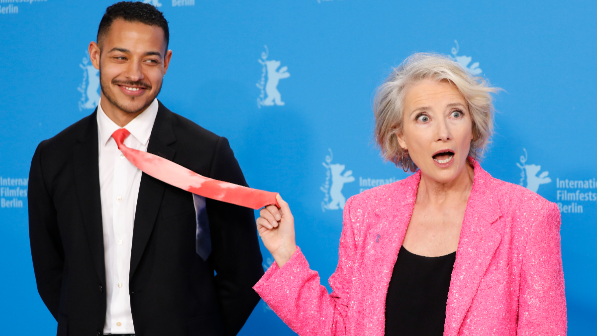 Daryl McCormack und Emma Thompson beim Fototermin zu "Good Luck to You, Leo Grande" bei der Berlinale 2022.