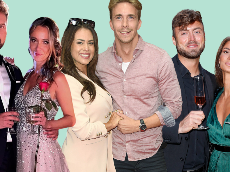 Bachelor- und Bachelorette-Paare: Dominik und Anna, Jessica und David, Niko und Michèle