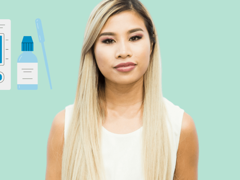 Influencerin Kisu posiert.