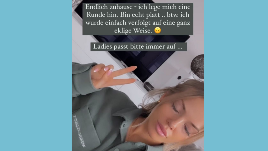 Laura Maria verrät in ihrer Instastory, was ihr passiert ist.