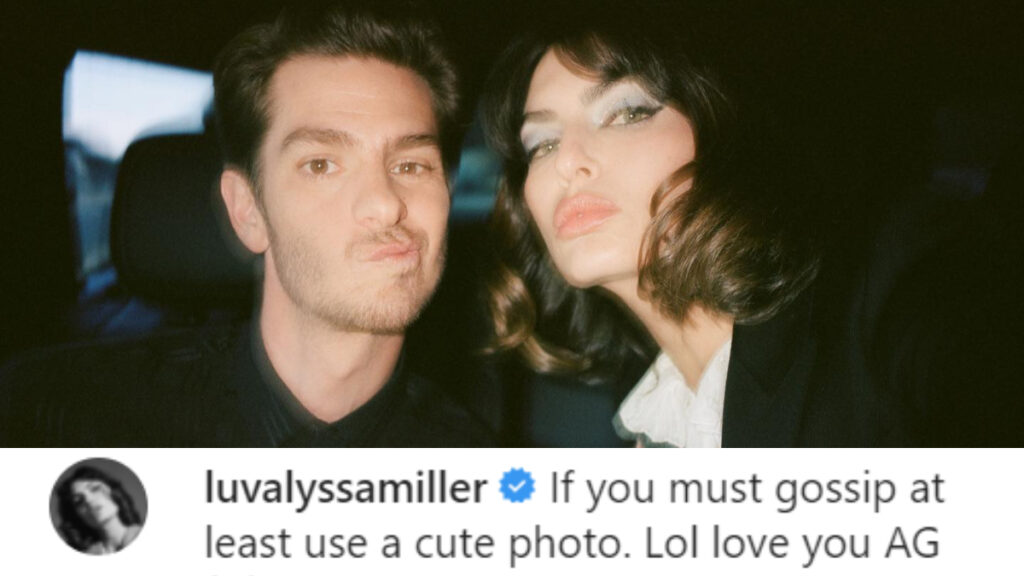 Alyssa Miller teilt nach den Trennungsgerüchten ein Bild mit Andrew Garfield.