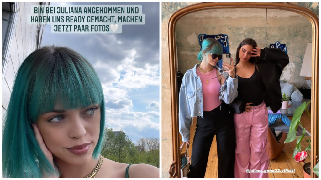 Ex-GNTM-Kandidatin Vanessa trifft sich mit ihrer Ex-Mitstreiterin Juliana zu einem Fotoshooting.