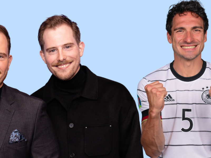 World Wide Wohnzimmer: Dennis und Benni Wolter haben Mats Hummels zu Gast