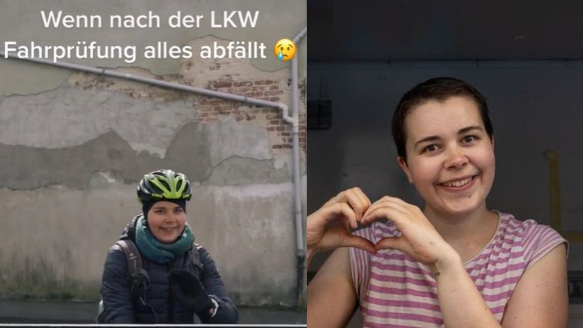 Svenja hat die LKW-Führerscheinprüfung bestanden