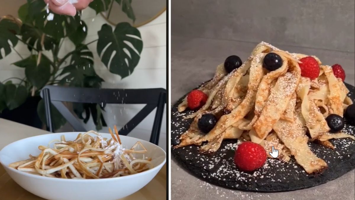 Pancake Spaghetti: TikTok-Trend Rezept