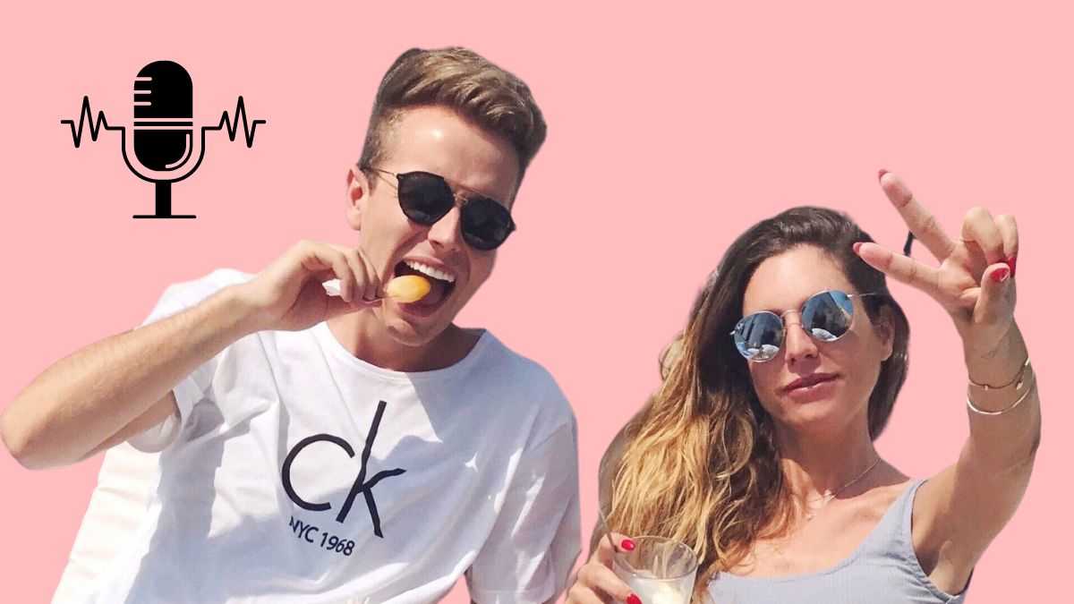 Julienco und Bianca nehmen ihren Podcast auf