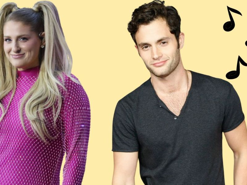 Meghan Trainor Penn Badgley made you look imago