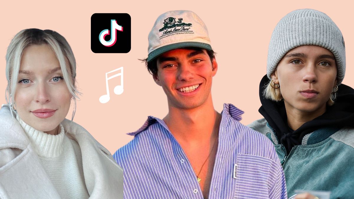 Lena Gercke, Elevator Boy Jacob Rott und Lena Mantler von Lisa und Lena.Jacob Rott Lena Mantler TikTok Trend